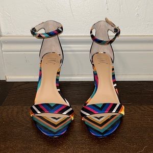 INC | Colourful and Fun Stripped Heels | Size 10